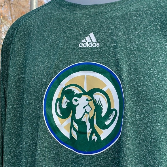 Adidas Men's Green Bighorns Long Sleeve Tee | XL - Picture 4 of 7